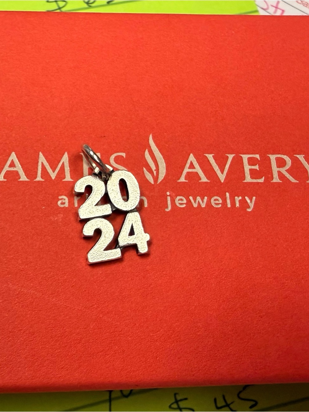 James Avery Silver 2024 year Charm